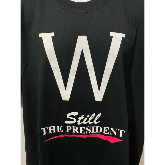 George W Bush W The President T-SHIRT XL Black - Picture 6 of 9